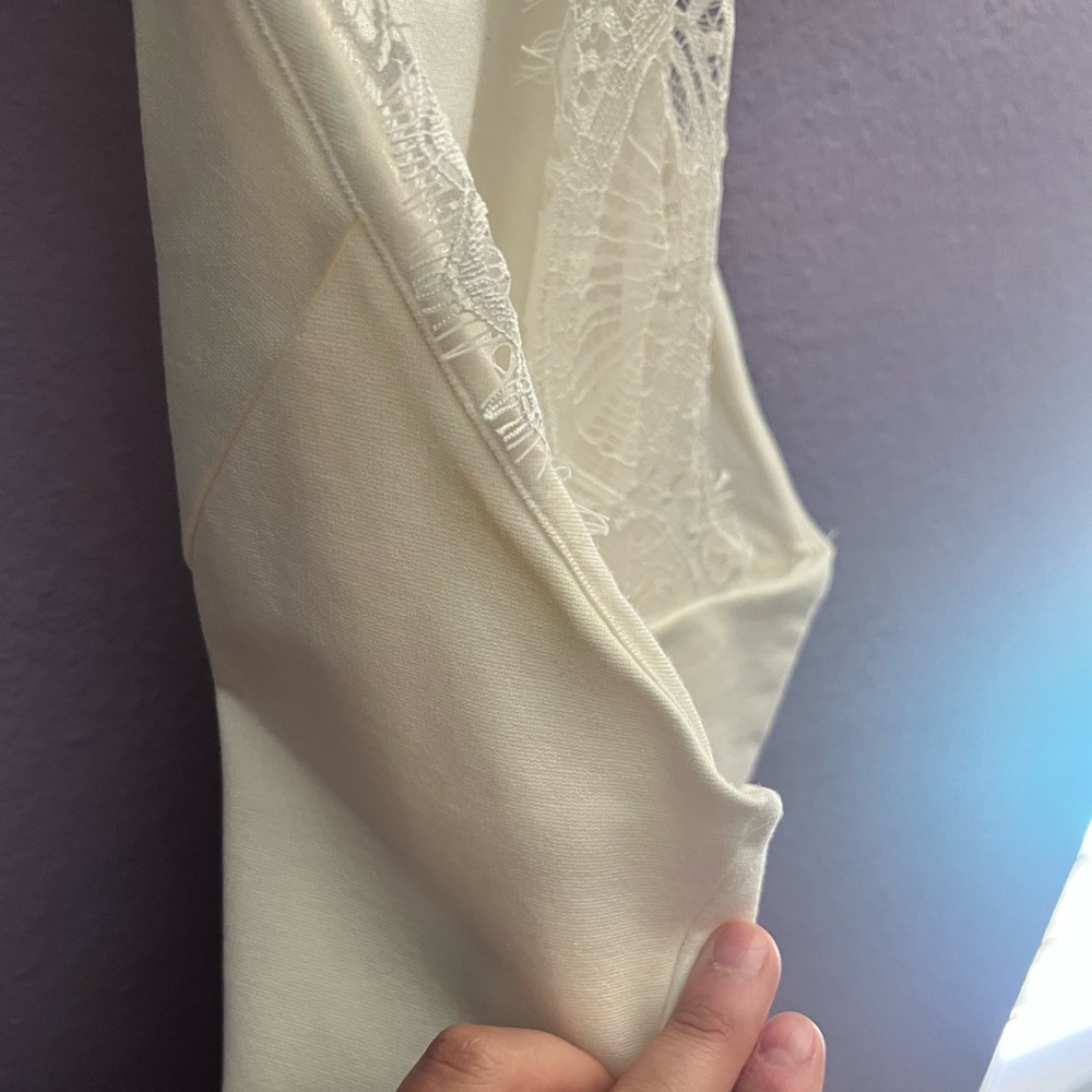 Endlessly Alluring White Lace Bodycon Dress - Picture 6 of 7